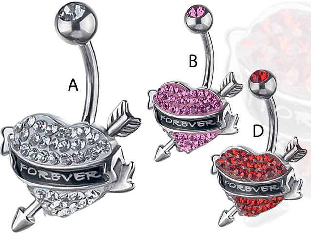 TITANIUM SWAROVSKI CRYSTAL FOREVER BANANA