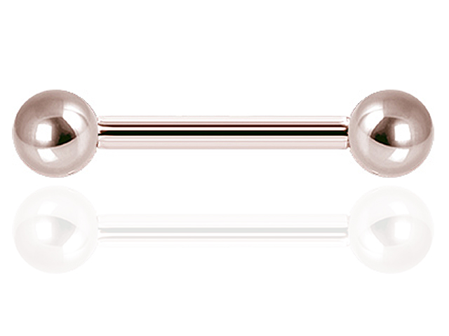 SS316L ROSE GOLD STEEL BARBELLS
