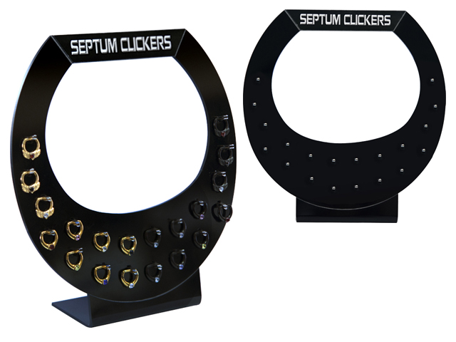 ACRYLIC SEPTUM CLICK. STAND FOR 20PC (SOLD EMPTY 16X17CM)