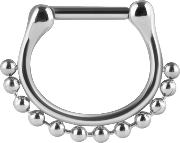 SS316L CASTING SEPTUM RING (BALL CHAIN)