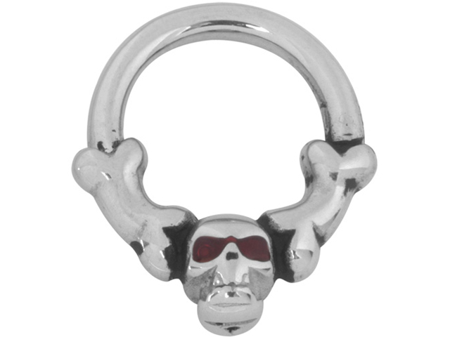 SS316 HINGED SEGMENT SKULL RINGS