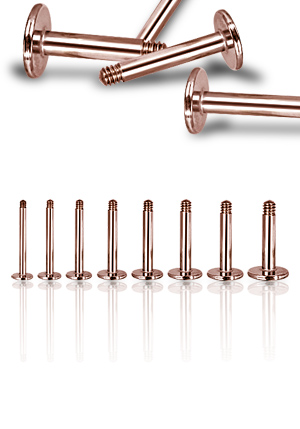 SS316L ROSEGOLD LABRETS