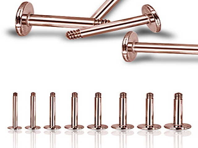 SS316L ROSEGOLD MICRO LABRETS