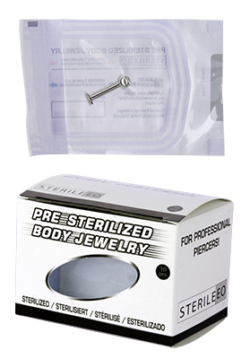 ( 10PC BOX ) JEWELLED TITANIUM MICRO LABRETS