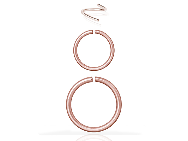 SS316L ROSE GOLD STEEL CONTINUOUS RING