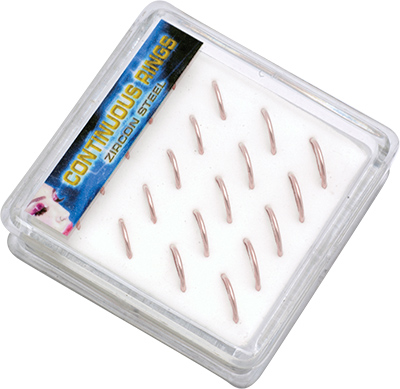 ROSE GOLD PVD CONTINUOS RINGS BOX (0.8x7/8/9)