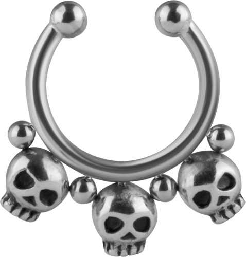 SS316L STEEL PLAIN FAKE SEPTUM RINGS