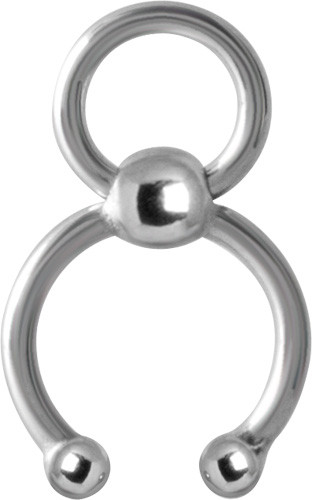 SS316L STEEL FAKE SEPTUM RING (BCR)