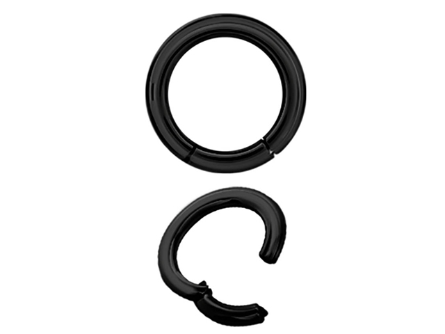 SS316L BLACK STEEL HINGED SEGMENT RING (3.2MM)