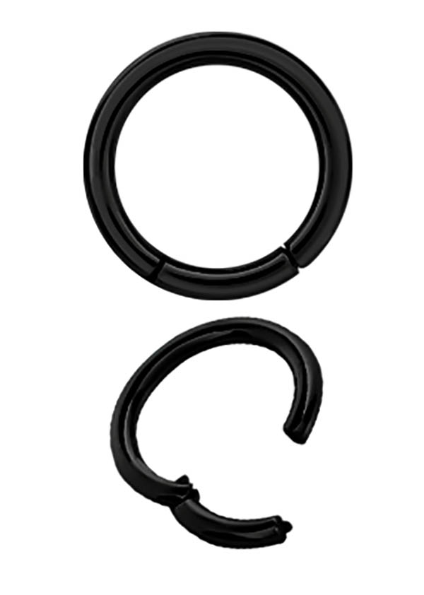 SS316L BLACK STEEL HINGED SEGMENT RING (2.5MM)