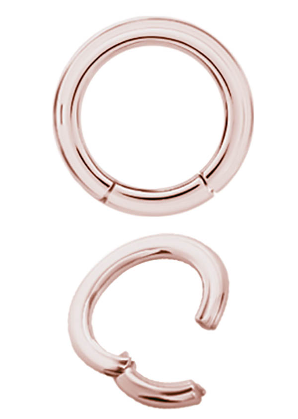 SS316L ROSE GOLD  HINGED SEGMENT RING (3.2MM)