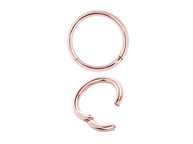 SS316L ROSE GOLD  HINGED SEGMENT RING (1.2MM)