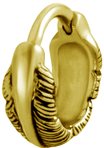 SS316L GOLD PVD FEATHER SEGMENT RINGS