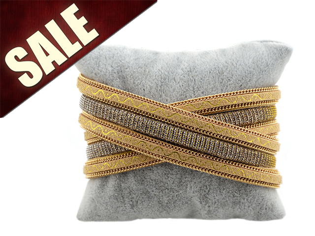 Lederarmband "Goldi"