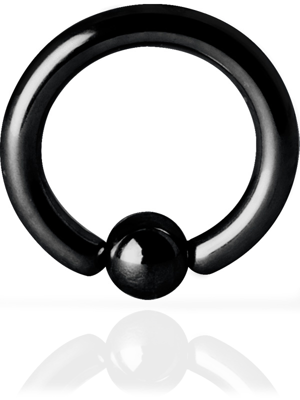 SS316 BLACK PVD MICRO BALL CLOSURE RINGS