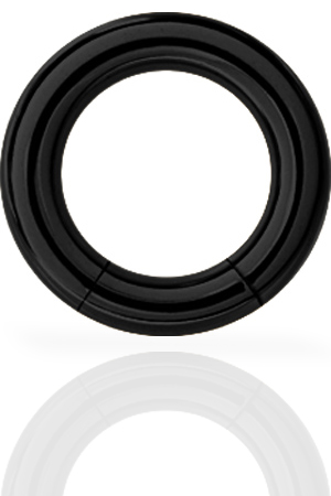 SS316L BLACK STEEL SMOOTH SEGMENT RING (1.2MM)