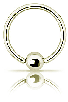 ZIRCON PVD MICRO BALL CLOSURE RING