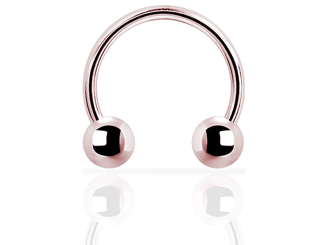 SS316L ROSE GOLD CIRCULAR WITH BALLS