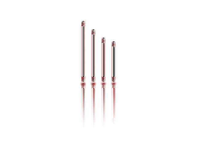 ROSE GOLD PVD BARBELL PINS (STEMS)