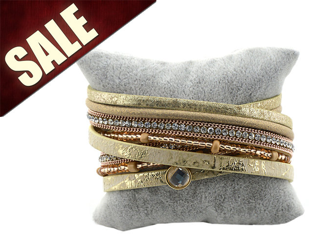 Leder Mix Armband "Susan"