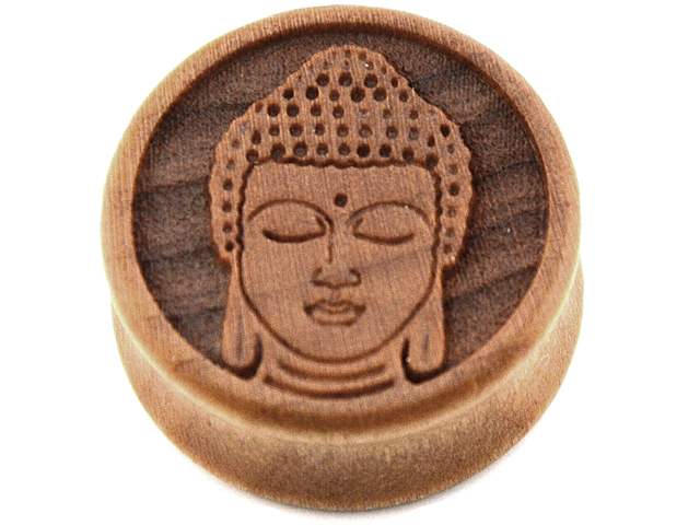 Holzplug "Buddha"