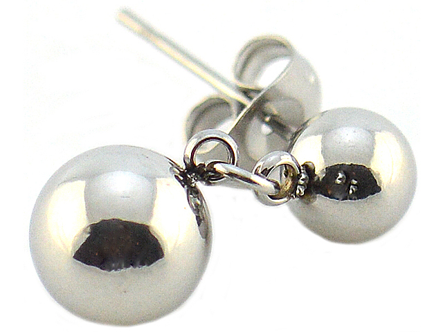 Ohrstecker hängend mit 2 Kugeln