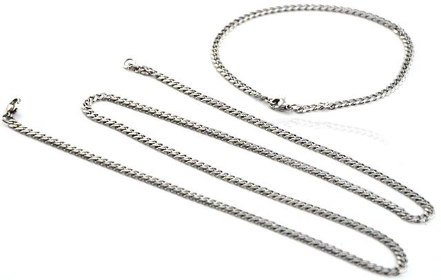 Edelstahl Panzerketten Set