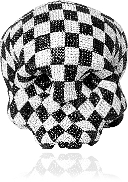 CRYSTAL SKULL SHOWPIECE (CHECKERS)