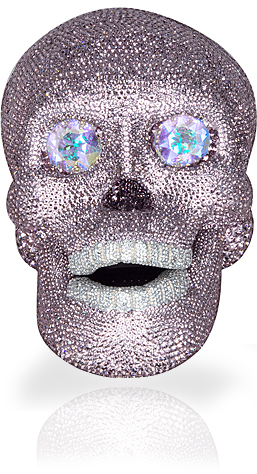 CRYSTAL SKULL SHOWPIECE (PURPLE RAIN)