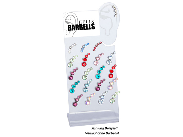 ACRYLIC STAND FOR 20 PCS HELIX BARBELLS