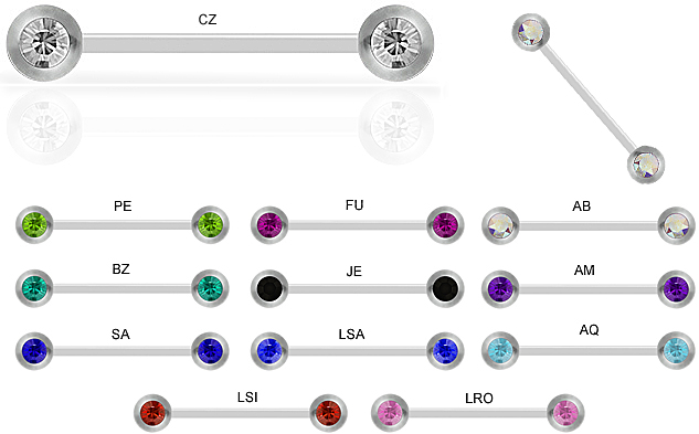 DOUBLE JEWELLED BARBELL (NIPPLE)