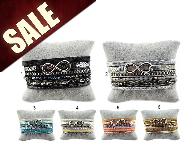 Lederarmband "Infinity"