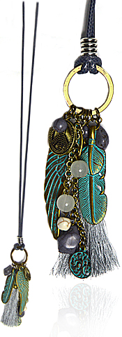 Kette "Madlin" mit Leder