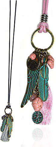 Kette "Madlin" mit Leder