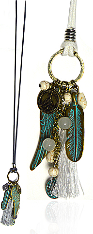 Kette "Madlin" mit Leder