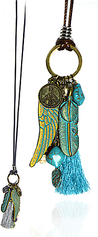 Kette "Madlin" mit Leder