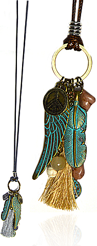 Kette "Madlin" mit Leder