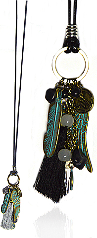 Kette "Madlin" mit Leder