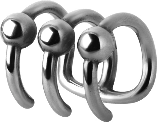 SS316L 7MM FAKE CARTILAGE BCR CLIP W. 3MM BALL