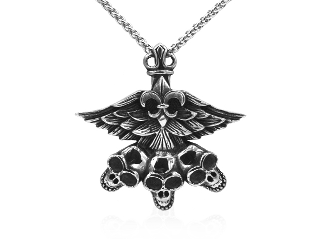 Edelstahlanhänger "Hydraskull"