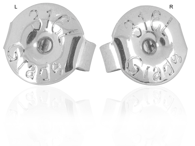 SS316L EARSTUDS BUTTERFLY (1 BAG OF 50 PAIRS)