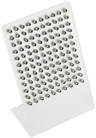 Display Titan Ohrstecker mit Swarovskisteinen (4MM)