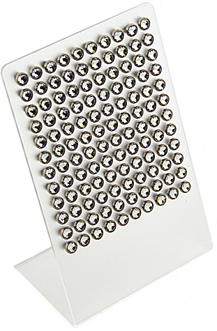 Display Titan Ohrstecker mit Swarovskisteinen (8MM)