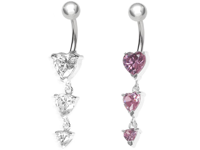 SILVER BANANA WITH CUBIC ZIRCONIA