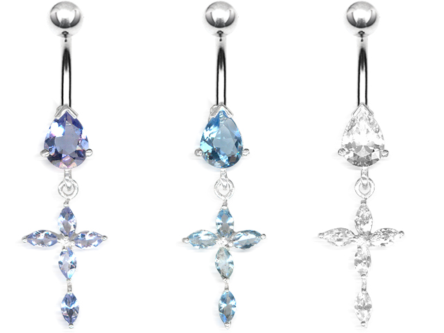 SILVER BANANA WITH CUBIC ZIRCONIA