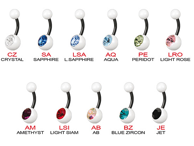 ENAMEL SS316L BLACK STEEL JEWELLED BANANAS