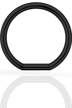 SS316L BLACK STEEL BAR CLOSURE RING