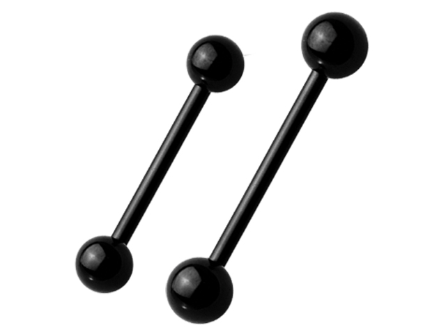 SS316L BLACK STEEL BARBELLS
