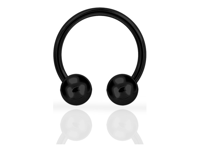 SS316L BLACK STEEL MICRO CIRCULAR BARBELLS