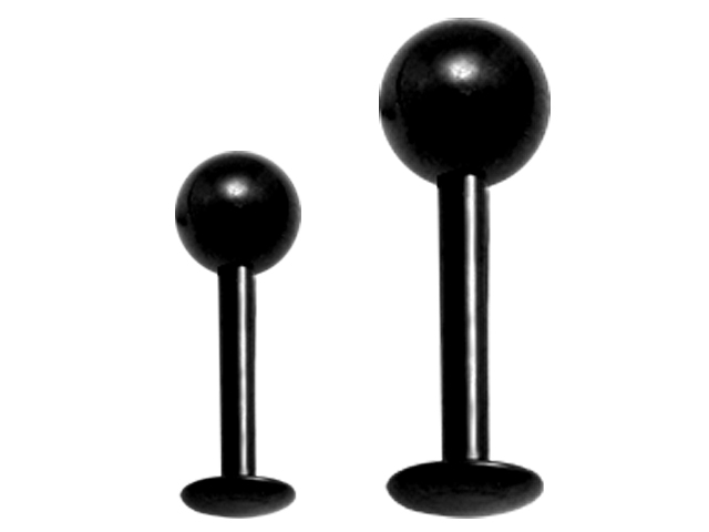 SS316L BLACK STEEL MICRO LABRETS